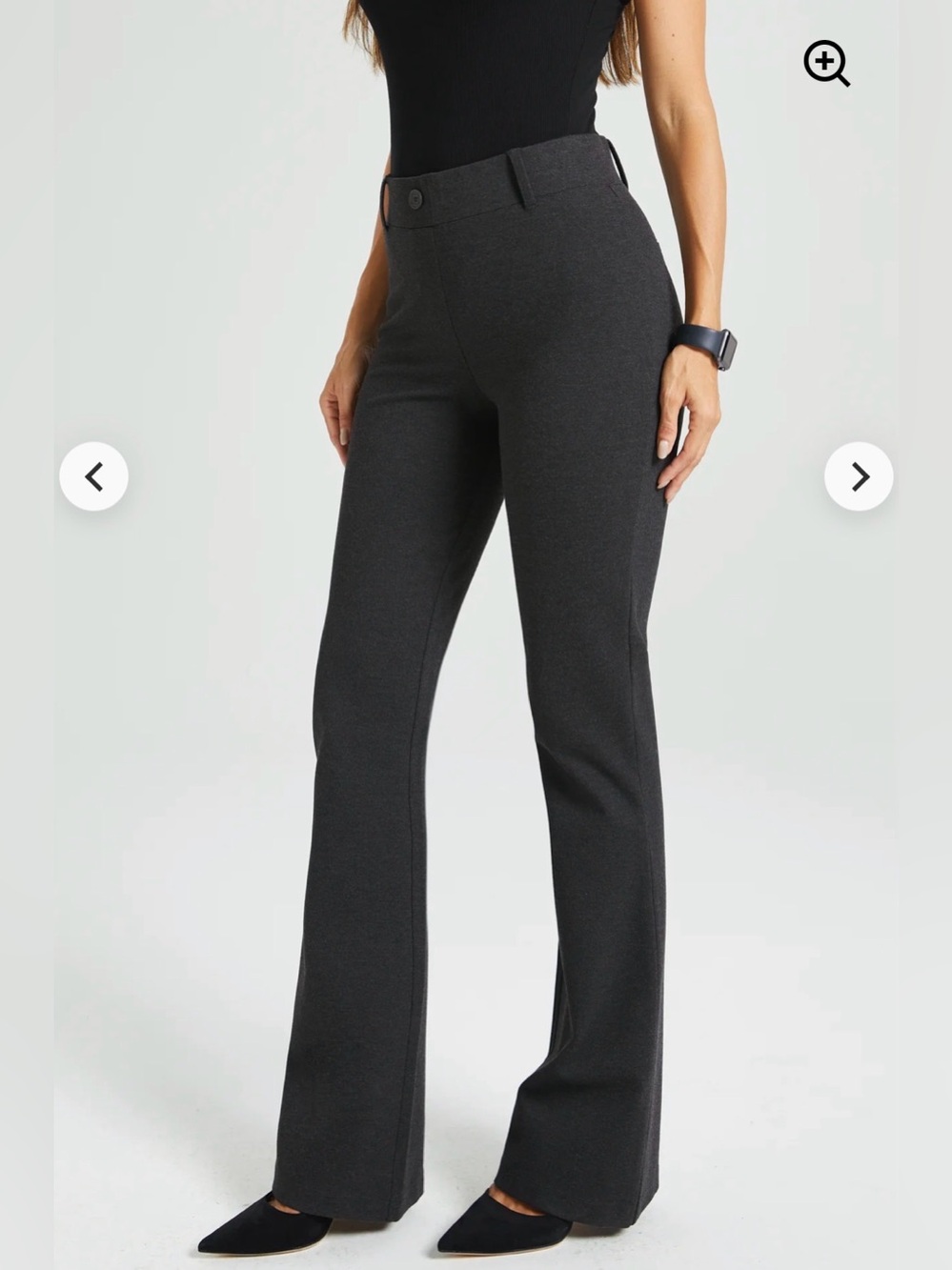 Betabrand Classic Bootcut Dress Yoga Pant - Small